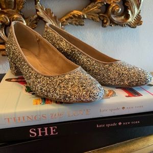 Old Navy Ballet Flat with Silver glitter. 9M